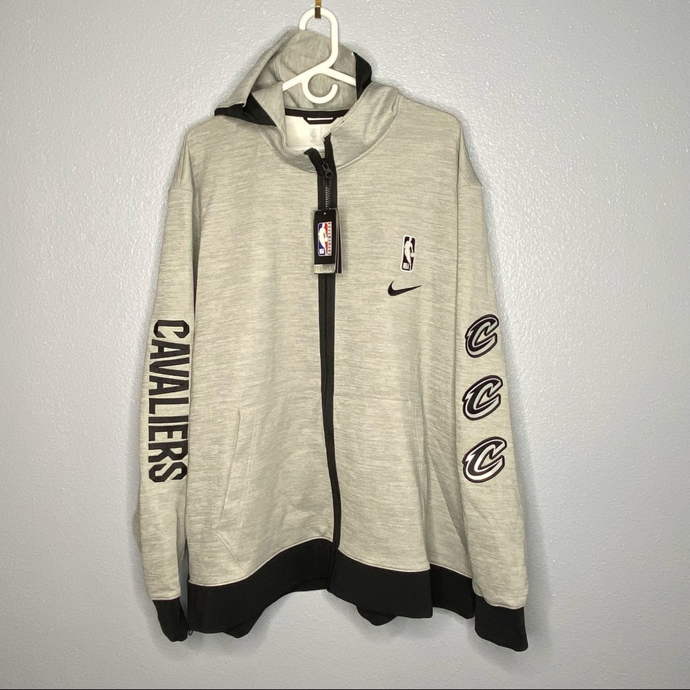 Nike NBA Cavaliers Basketball Therma Flex Showtime Zip Up Hoodie CU0489-063